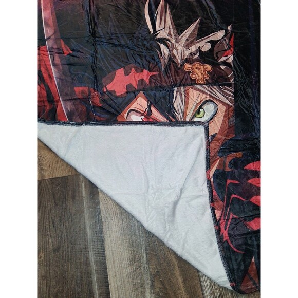 NEW! 40" x 50" Asta from Black Clover Anime Manga Soft Fleece Blanket - Picture 3 of 4